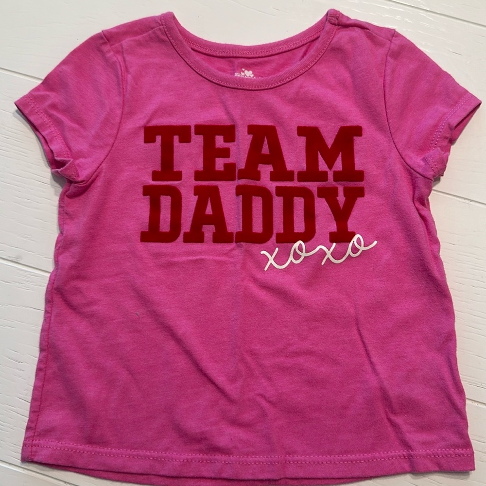 5/$10 celebrate Valentine’s Day shirt team daddy 18m